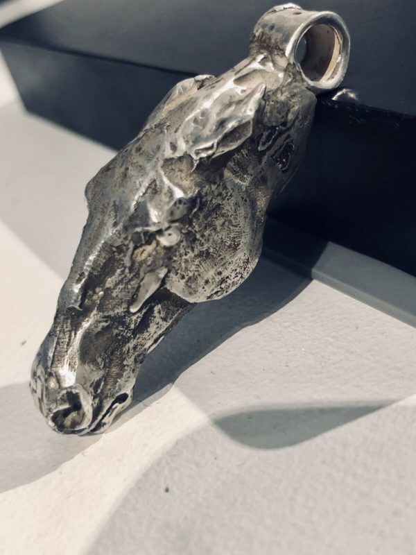 Large Sterling Silver Horse Pendant