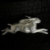 Solid Sterling Silver Hare Pendant - Image 2