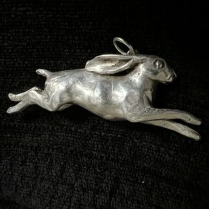 Solid Sterling Silver Hare Pendant - Image 9