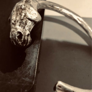 Solid Sterling Silver Large Horse Bracelet