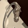Solid Sterling Silver Large Horse Bracelet - Image 7