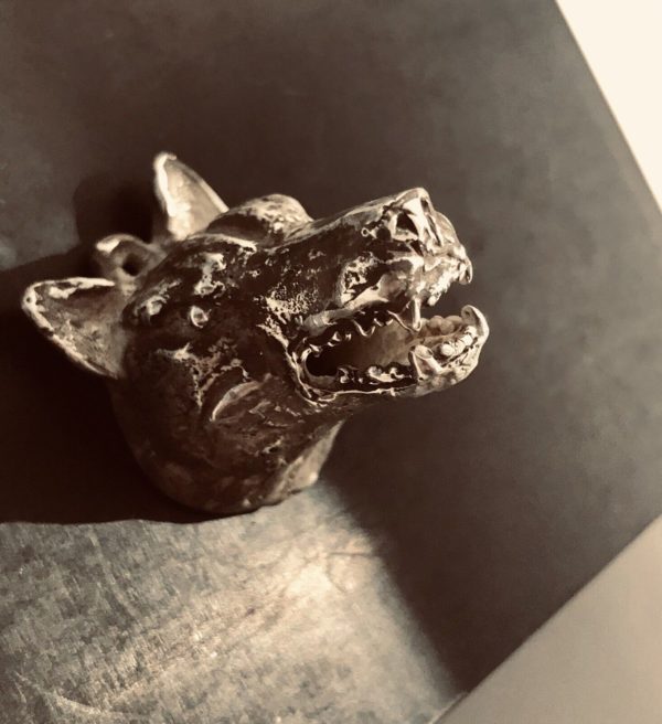 Sterling Silver Wolf Pendant